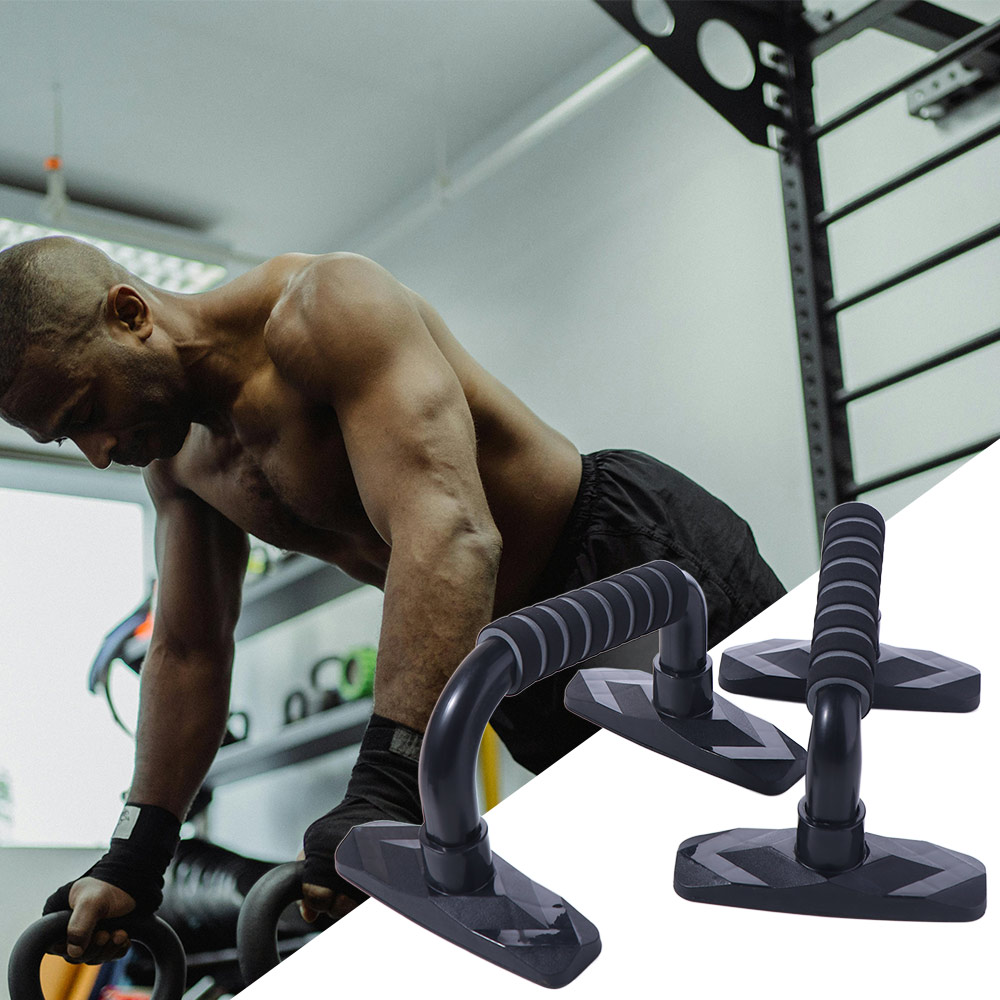 Push Up Stand Bar - 2個入り人間工学に基づいたプッシュアップバー、フォームハンドル、滑り止めプッシュアップスタンド、多機能で耐久性のある胸筋フィットネス器具、ホームジム用