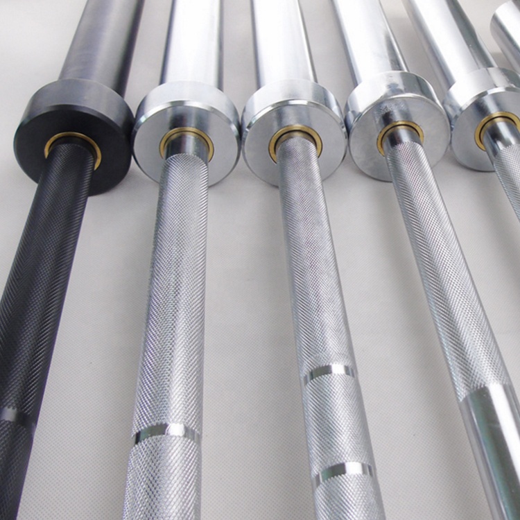 Olympic Barbell 20Kg - 2200mm ソリッドクロームバーベルウェイトバー ジム、ホームエクササイズ、ウェイトリフティング、パワーリフティング用