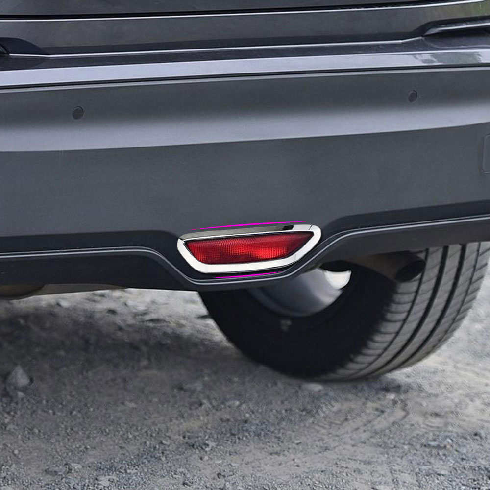 Weight Plate Bumper - 車のトランクバンパー,リアブレーキライト,トヨタC-HR Chr 2016-2021のランプフレームカバー,ABSクロームステッカーアクセサリー