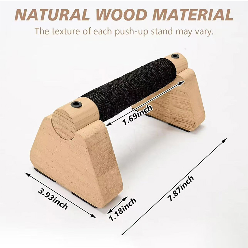 Push Up Stand Bar - 木製プッシュアップスタンド ロシアンプッシュアップバー ディップバー インバージョンスタンド ホームフィットネス機器