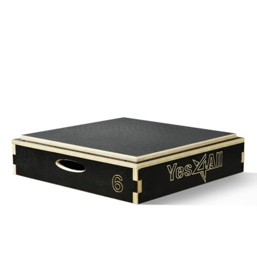 Home Gym In A Box - 3 in 1木製プライオボックス ジャンプトレーニング ホームジムや屋外ワークアウト用 耐久性のあるプライオメトリックプラットフォーム