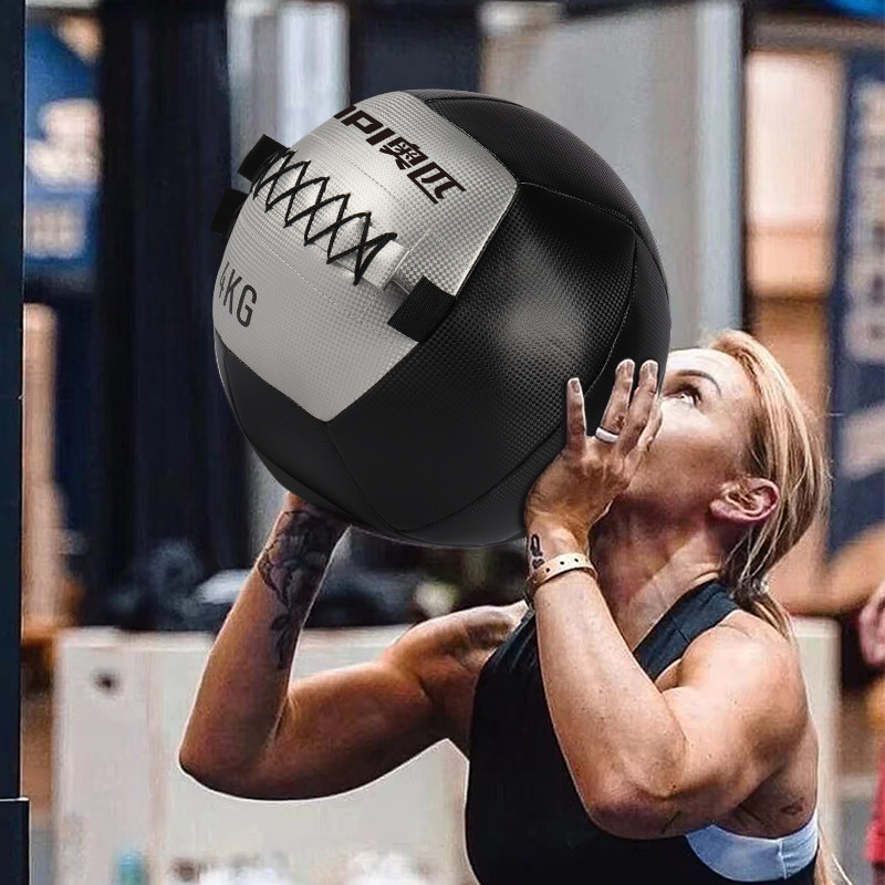 Medicine Ball Slam - ノンバウンスメディシンボール - 強度トレーニング用ヘビーデューティーソフトスラムボール、環境に優しいソリッドコアワークアウト＆ヨガ用具