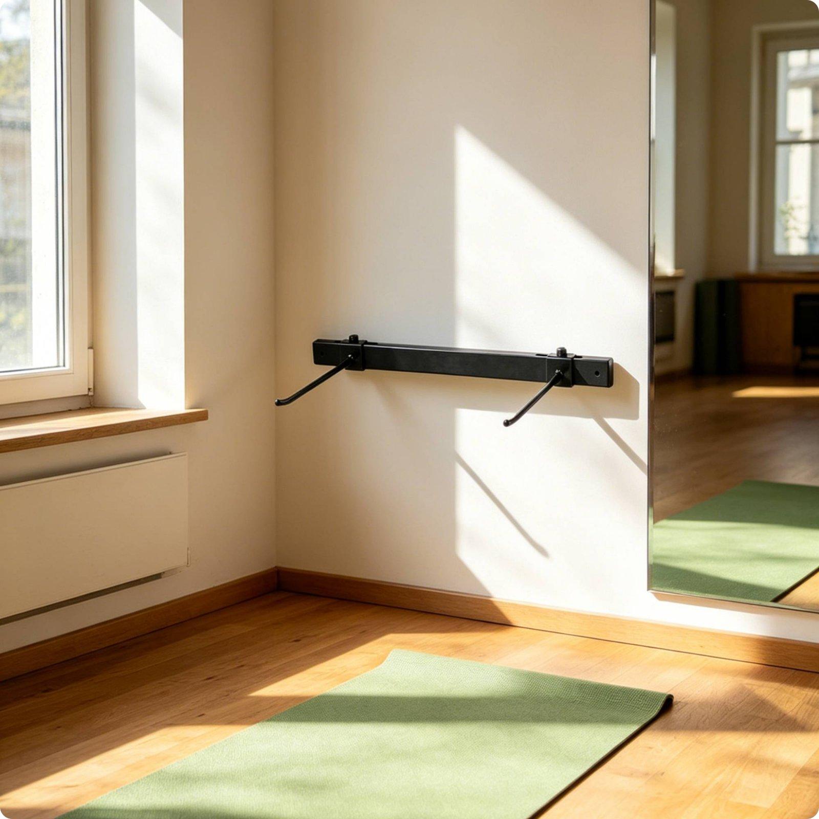 壁掛け収納ラック エクササイズマットオーガナイザー 調節可能 - Home Gym Floor のレビューと価格