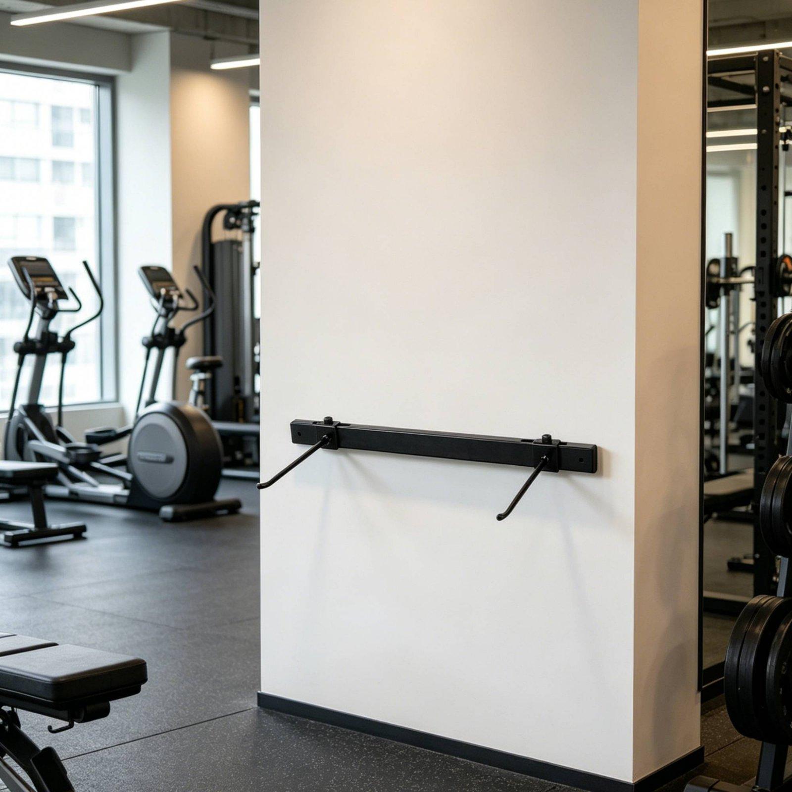 壁掛け収納ラック エクササイズマットオーガナイザー 調節可能 - Home Gym Floor のレビューと価格