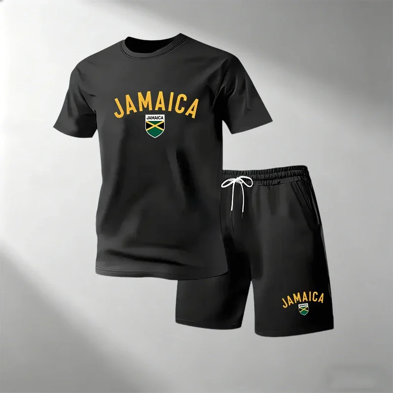 ジャマイカ サマーカジュアルTシャツセット メンズ Oネック - Home Gym Kit のレビューと価格