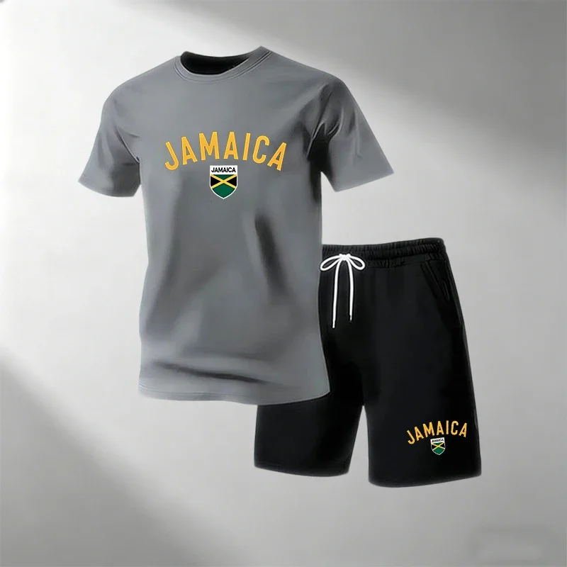 ジャマイカ サマーカジュアルTシャツセット メンズ Oネック - Home Gym Kit のレビューと価格