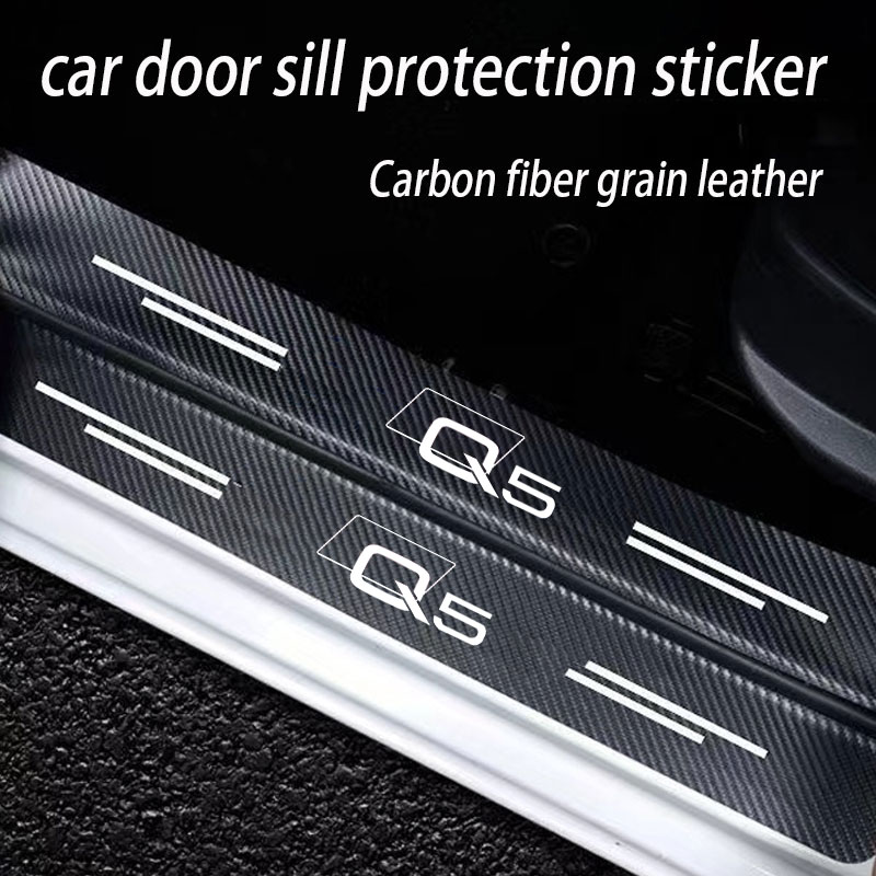 アウディQ5車用防水カーボンファイバーしきい値保護フィルム, - Weight Plate Bumper のレビューと価格