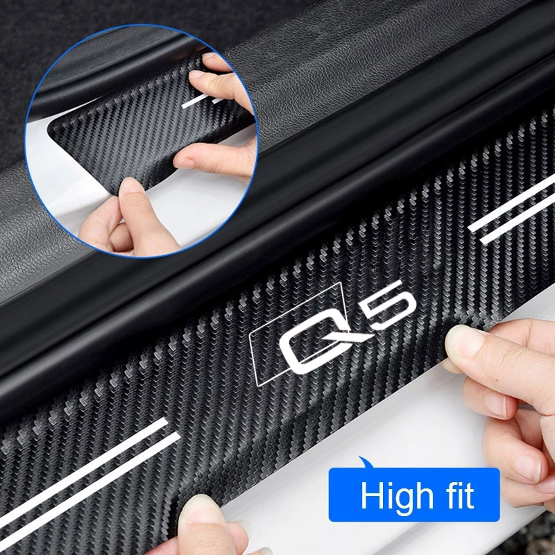 アウディQ5車用防水カーボンファイバーしきい値保護フィルム, - Weight Plate Bumper のレビューと価格