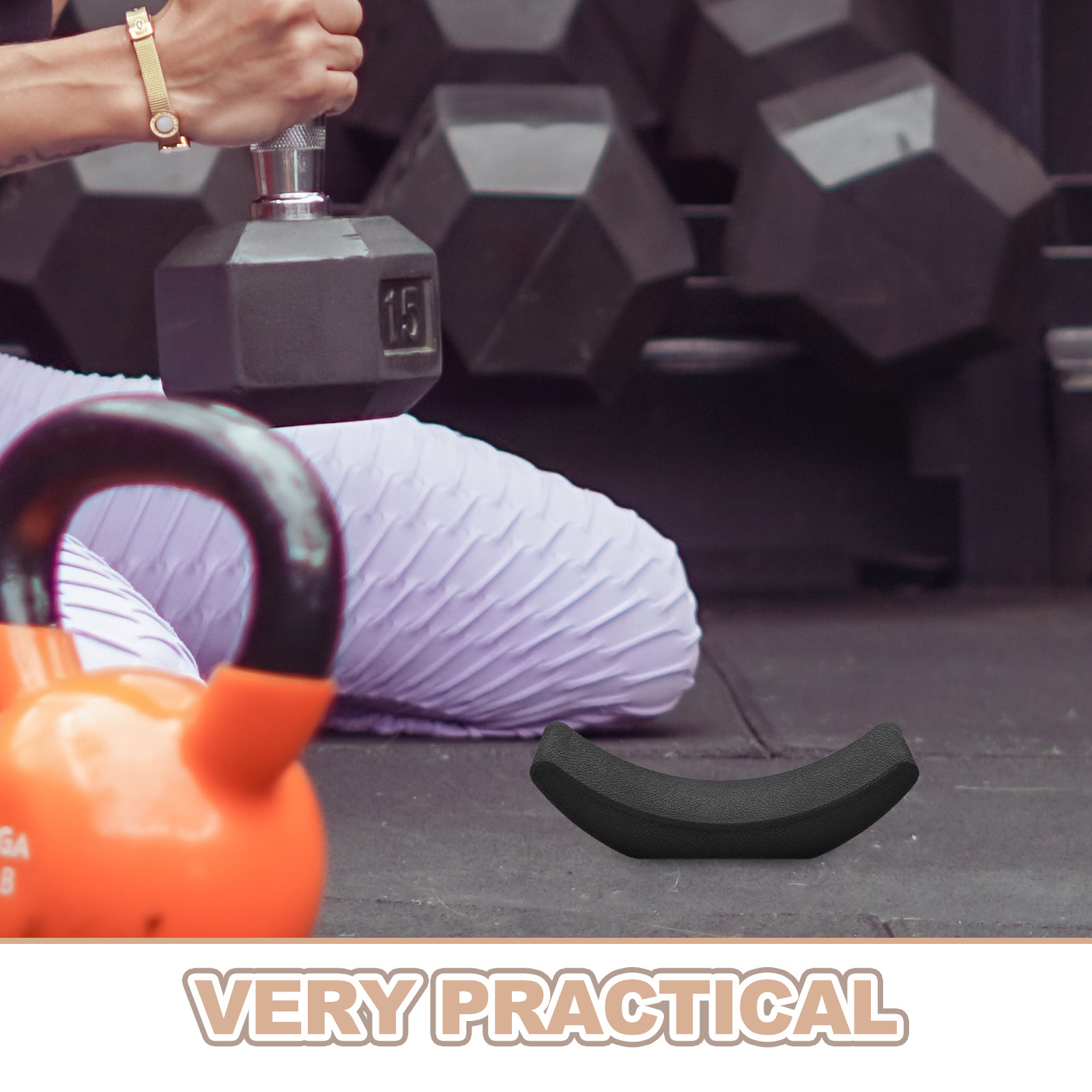 【4個入り】頑丈なゴム製ダンベルラック用パッド。衝撃吸収、滑 - Home Gym Floor のレビューと価格