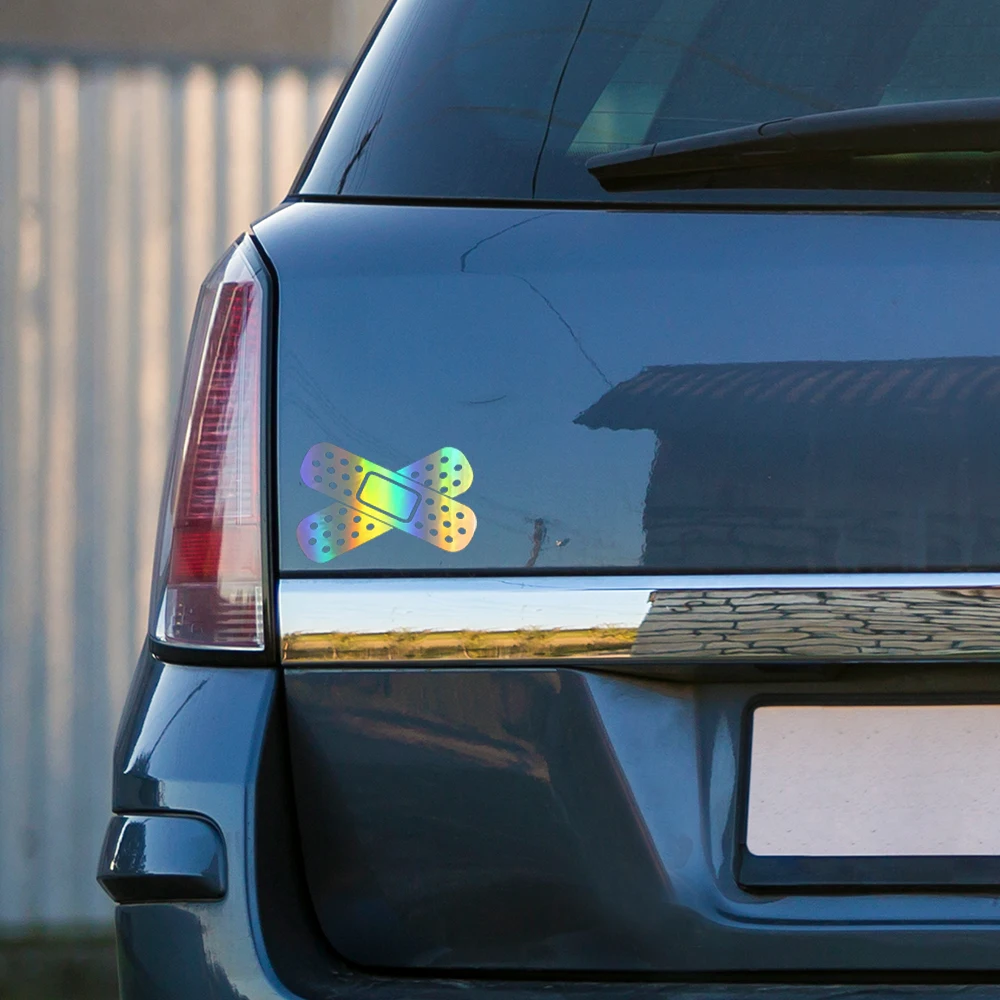 車のステッカー面白いバンドエイド車のバンパーウィンドウビニー - Weight Plate Bumper のレビューと価格