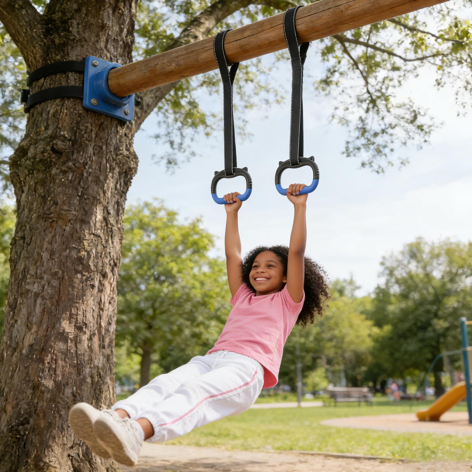 体操リングセット 子供用ホームフィットネストレーニング器具  - Home Gym Kit のレビューと価格