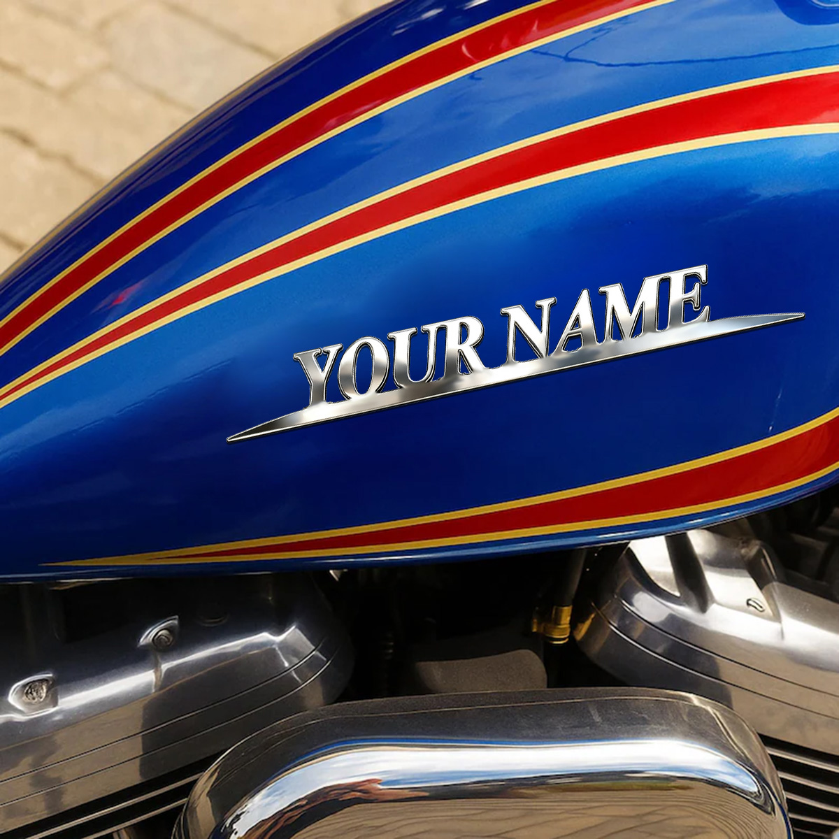 メタル製のおしゃれな「YOUR NAME」ステッカー、カスタ - Weight Plate Bumper のレビューと価格