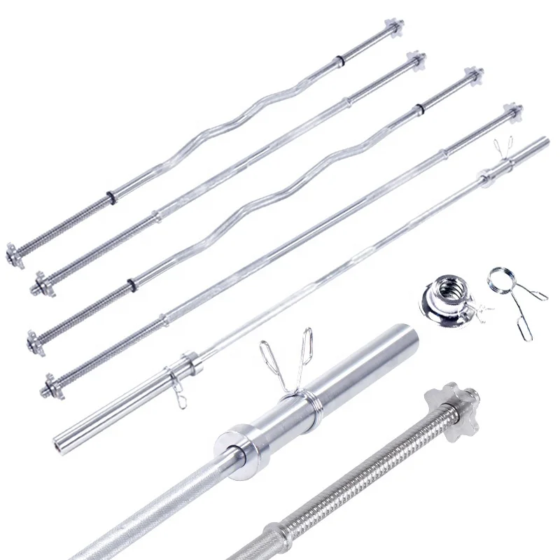 カスタムクロームメッキパワーリフティングバー ジムフィットネ - Olympic Barbell 20Kg のレビューと価格