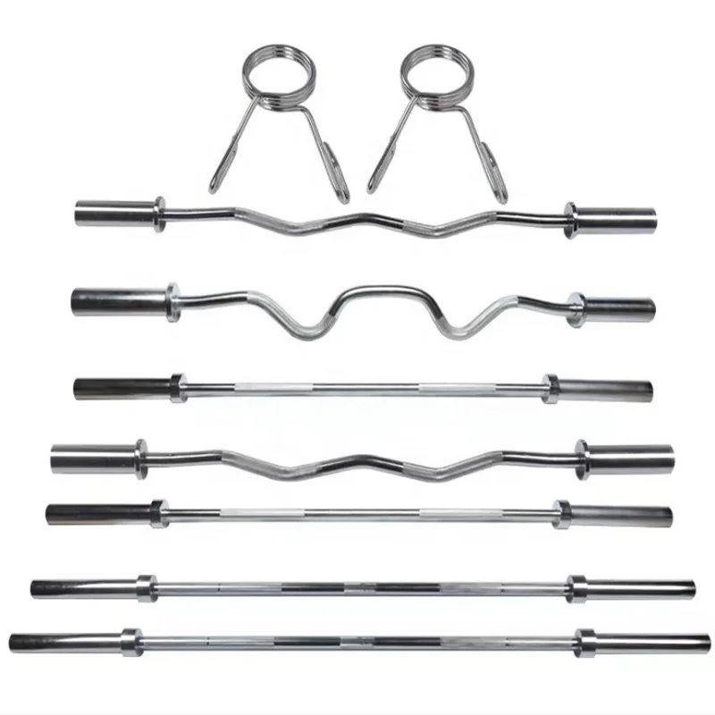 カスタムクロームメッキパワーリフティングバー ジムフィットネ - Olympic Barbell 20Kg のレビューと価格