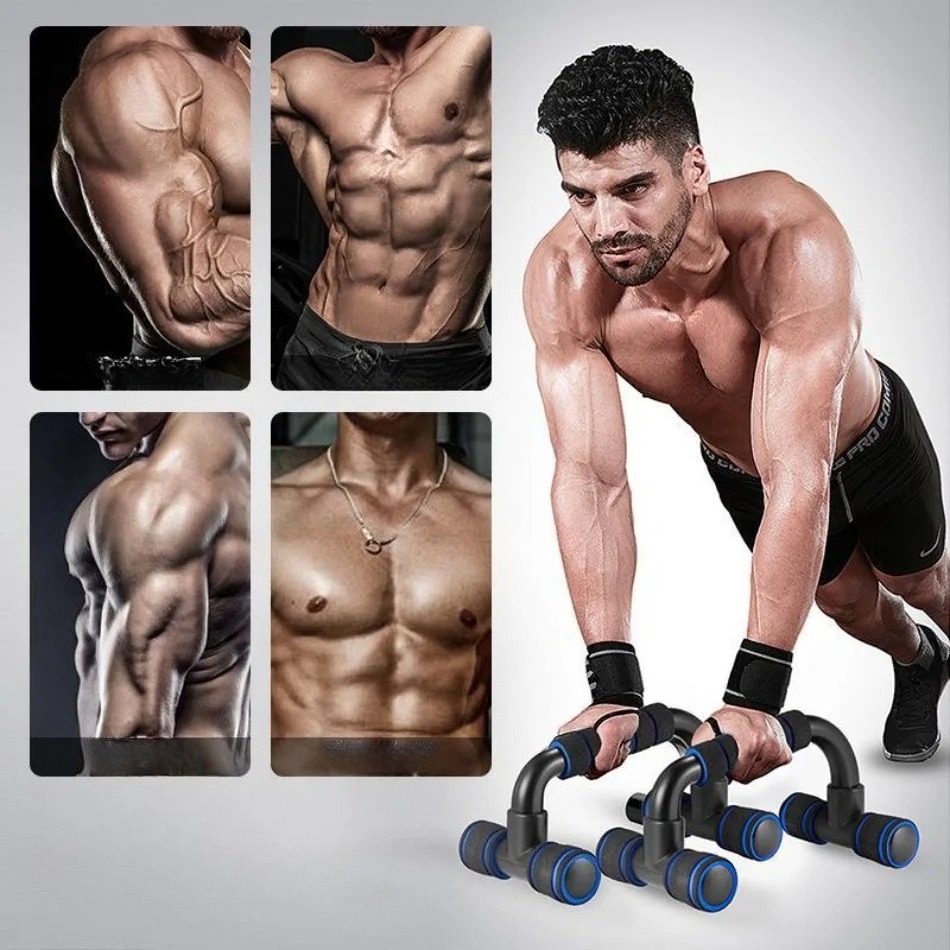 プッシュアップバー筋力トレーニング - 人間工学に基づいたプ - Push Up Stand Bar のレビューと価格