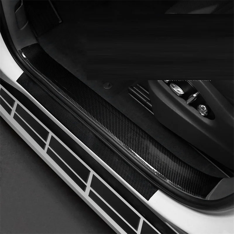 5D カーボンファイバー車のステッカープロテクター車のドアシ - Weight Plate Bumper のレビューと価格