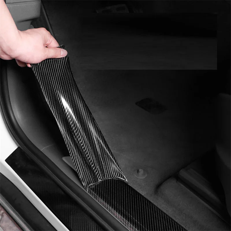 5D カーボンファイバー車のステッカープロテクター車のドアシ - Weight Plate Bumper のレビューと価格