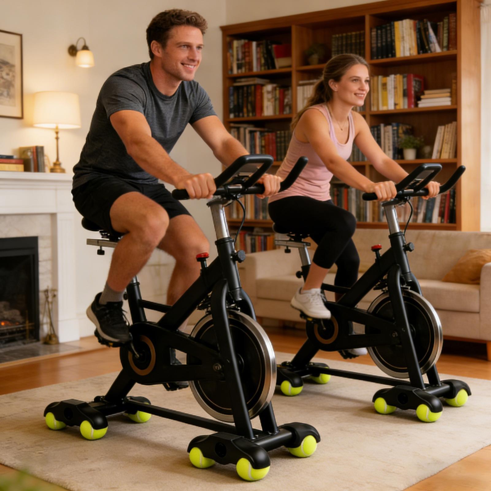 足音低減キットバイクトレーナーロッカーテニスボール付き振動減 - Home Gym Kit のレビューと価格