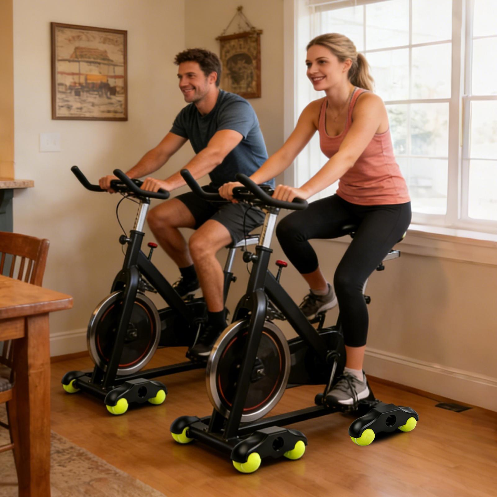 足音低減キットバイクトレーナーロッカーテニスボール付き振動減 - Home Gym Kit のレビューと価格