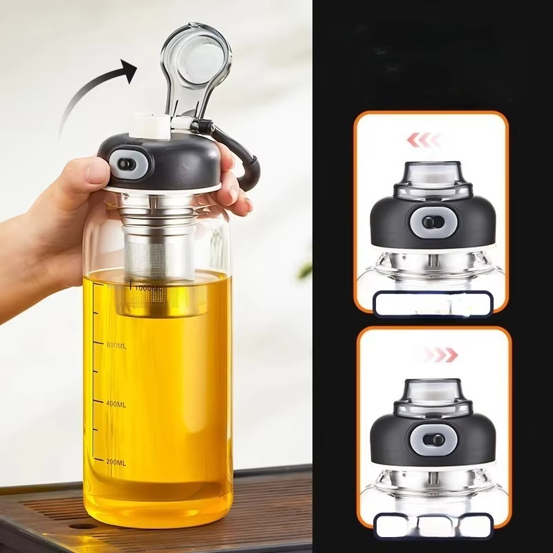 800/2500ml 大型ガラス製ウォーターボトル、ロック式 - Kettler Home Gym のレビューと価格