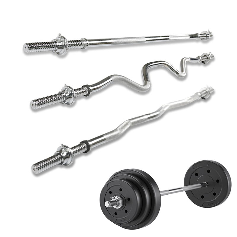 標準的なストレートおよび湾曲したダンベルバー、ウェイトリフト - Olympic Barbell 20Kg のレビューと価格